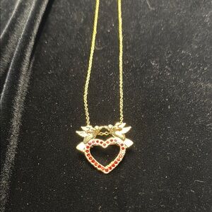 Gold Heart Pendant Necklace